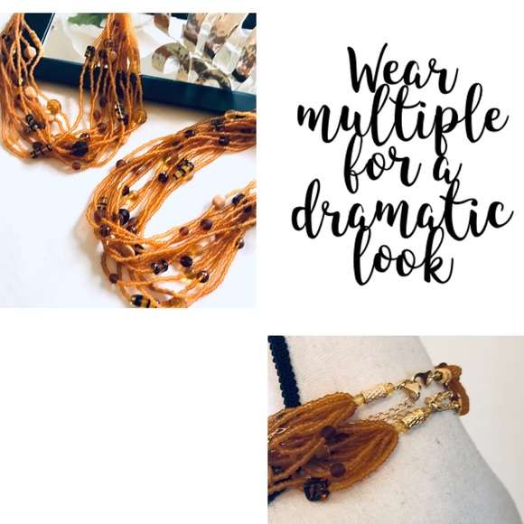 BoHo Convertible Handmade Beaded Necklace/Bracelet - Picture 4 of 8